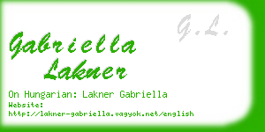 gabriella lakner business card